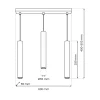 Lampa Wisząca HUDSON Czarny 3xGU10 * Eko-light Online