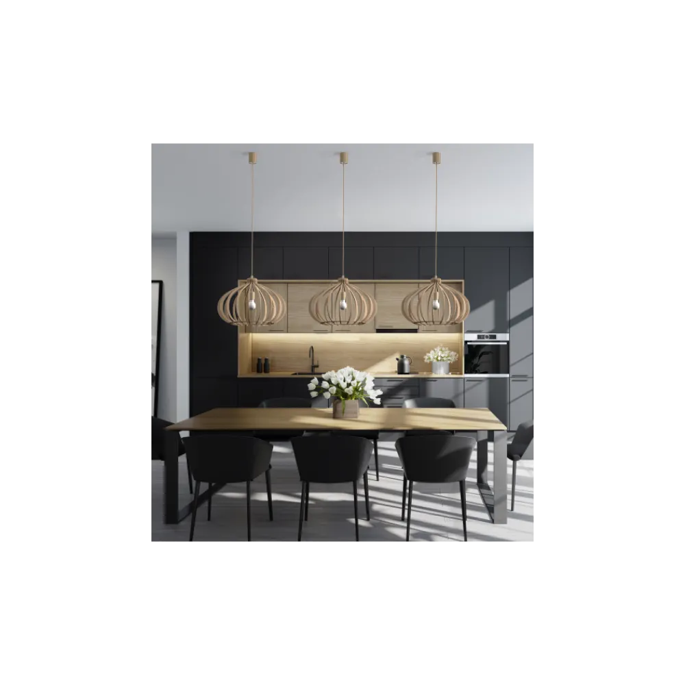 Lampa Wisząca IKA Brązowy 1xE27 51 cm * Nowodvorski Discount