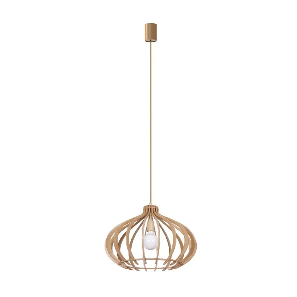 Lampa Wisząca IKA Brązowy 1xE27 51 cm * Nowodvorski Discount