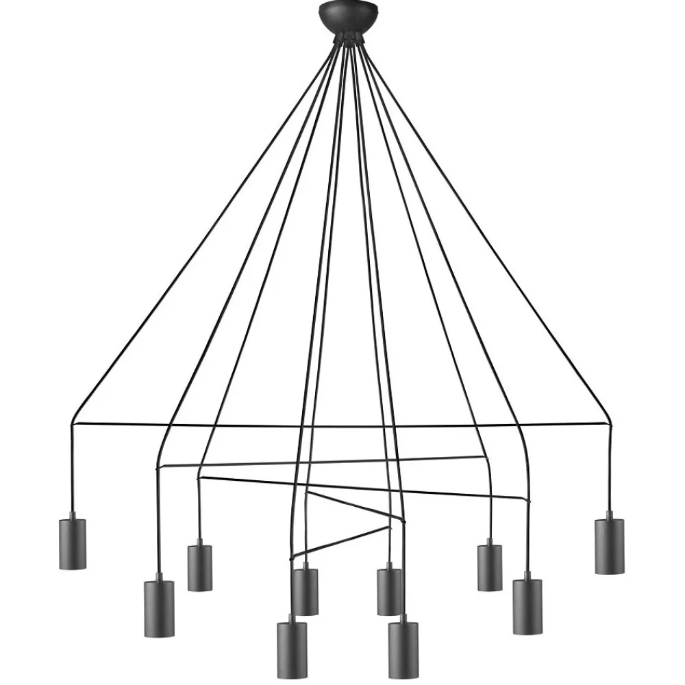 Lampa Wisząca IMBRIA Czarny 10xGU10 * Nowodvorski Online