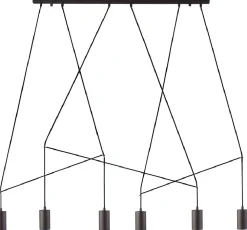 Lampa Wisząca IMBRIA Listwa Czarny 6xGU10 * Nowodvorski Sale