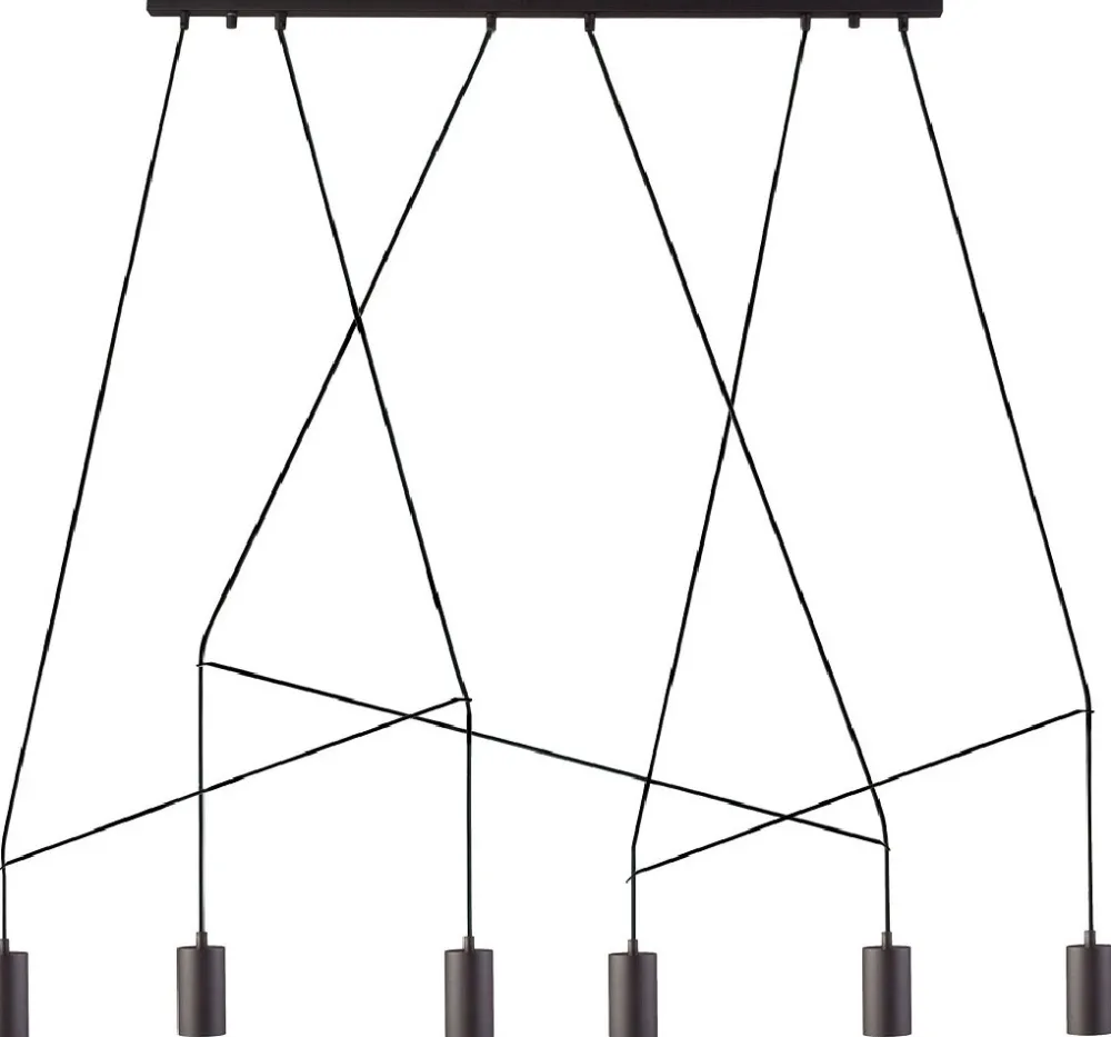 Lampa Wisząca IMBRIA Listwa Czarny 6xGU10 * Nowodvorski Sale