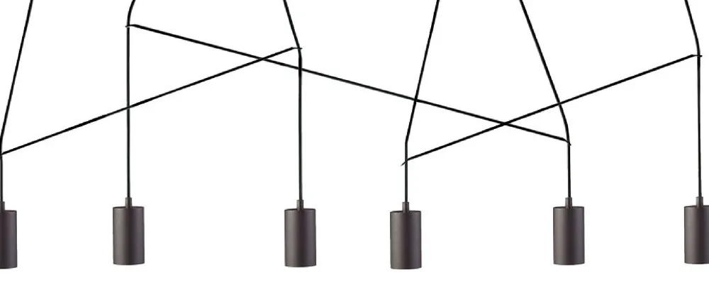 Lampa Wisząca IMBRIA Listwa Czarny 6xGU10 * Nowodvorski Sale
