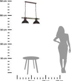 Lampa wisząca industrialna Hakon brązowa * Luminex Sale