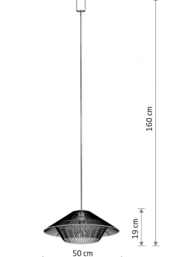 Lampa Wisząca JAPANDI Biały Brązowy 1xE27 50cm * Nowodvorski Sale