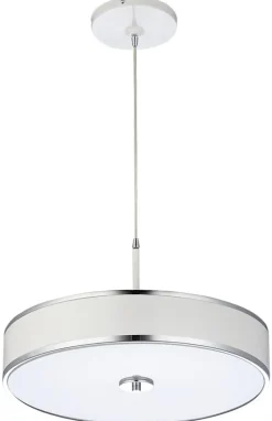 Lampa Wisząca JAZZ Biały Srebrny 5xE14 48 cm * Jupiter Discount