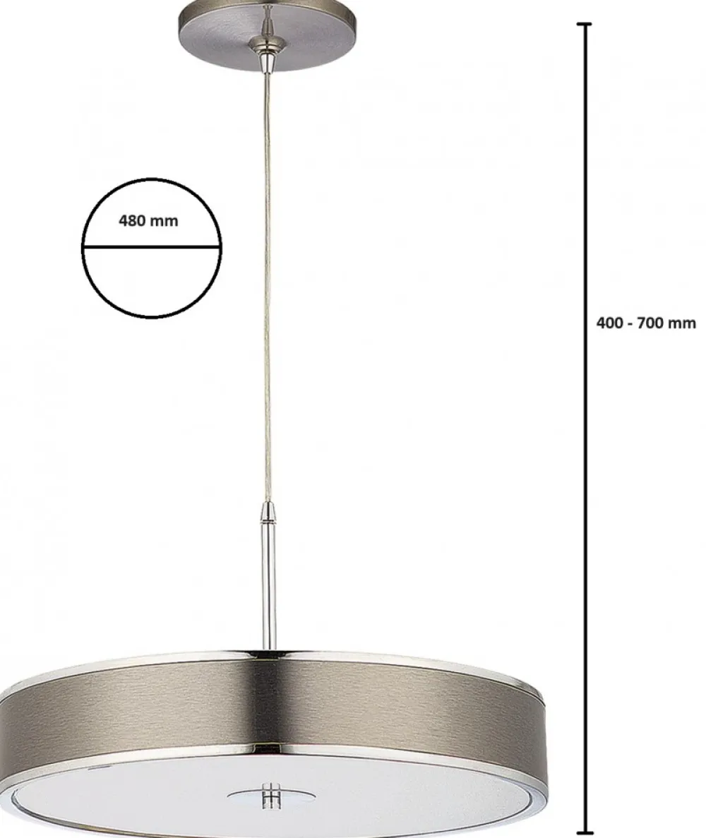Lampa Wisząca JAZZ Srebrny Biały 5xE14 48 cm * Jupiter