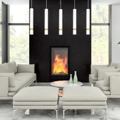 Lampa Wisząca JOKER Biały Złoty 5xGU10 * Eko-light New