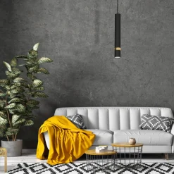 Lampa wisząca JOKER Czarny Złoty 1xGU10 * Eko-light Discount