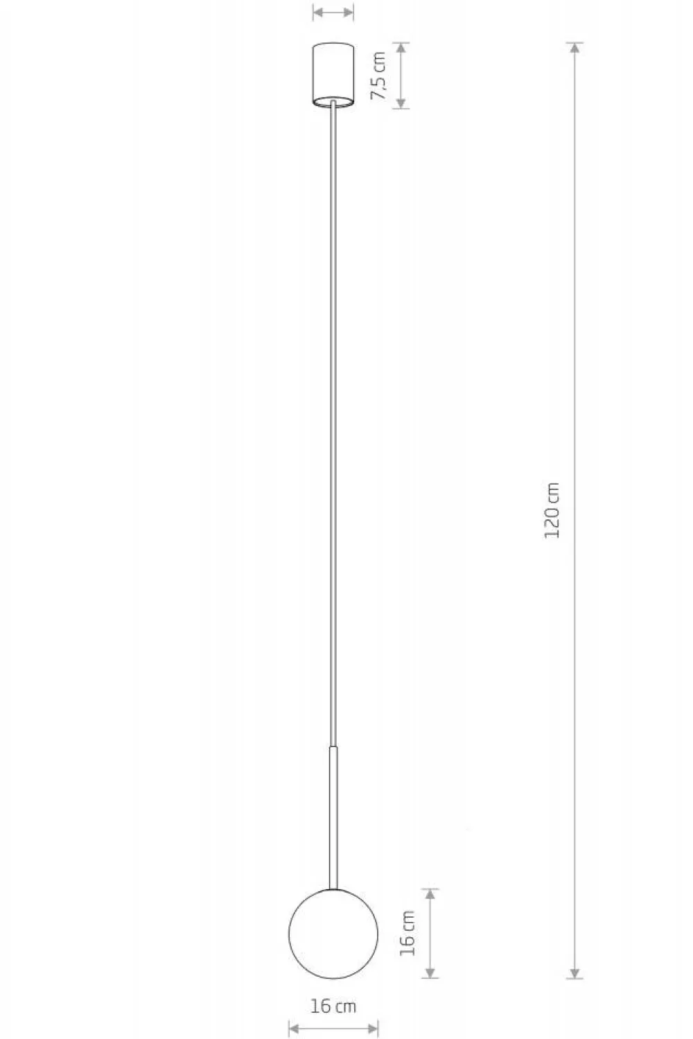 Lampa wisząca KARO klosz kula 1xG9 * Nowodvorski Clearance