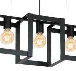 Lampa Wisząca KARTEL Czarny 5xE27 * Luminex Hot