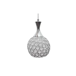 Lampa wisząca klosz z kryształkami Crystal VII 1xE27 * HowHomely Outlet
