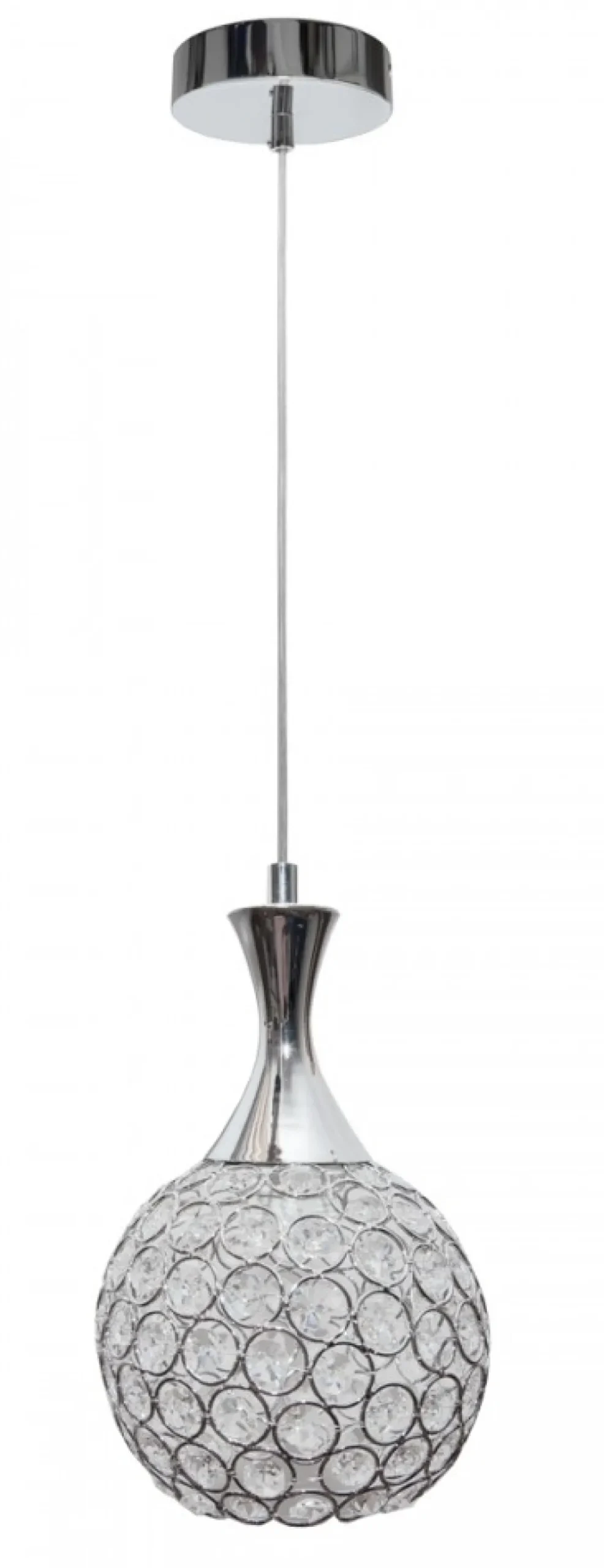 Lampa wisząca klosz z kryształkami Crystal VII 1xE27 * HowHomely Outlet