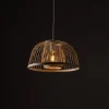 Lampa Wisząca KRABI Biały Brązowy 1xE27 40cm * Nowodvorski Discount