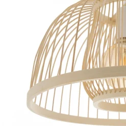 Lampa Wisząca KRABI Biały Brązowy 1xE27 40cm * Nowodvorski Discount