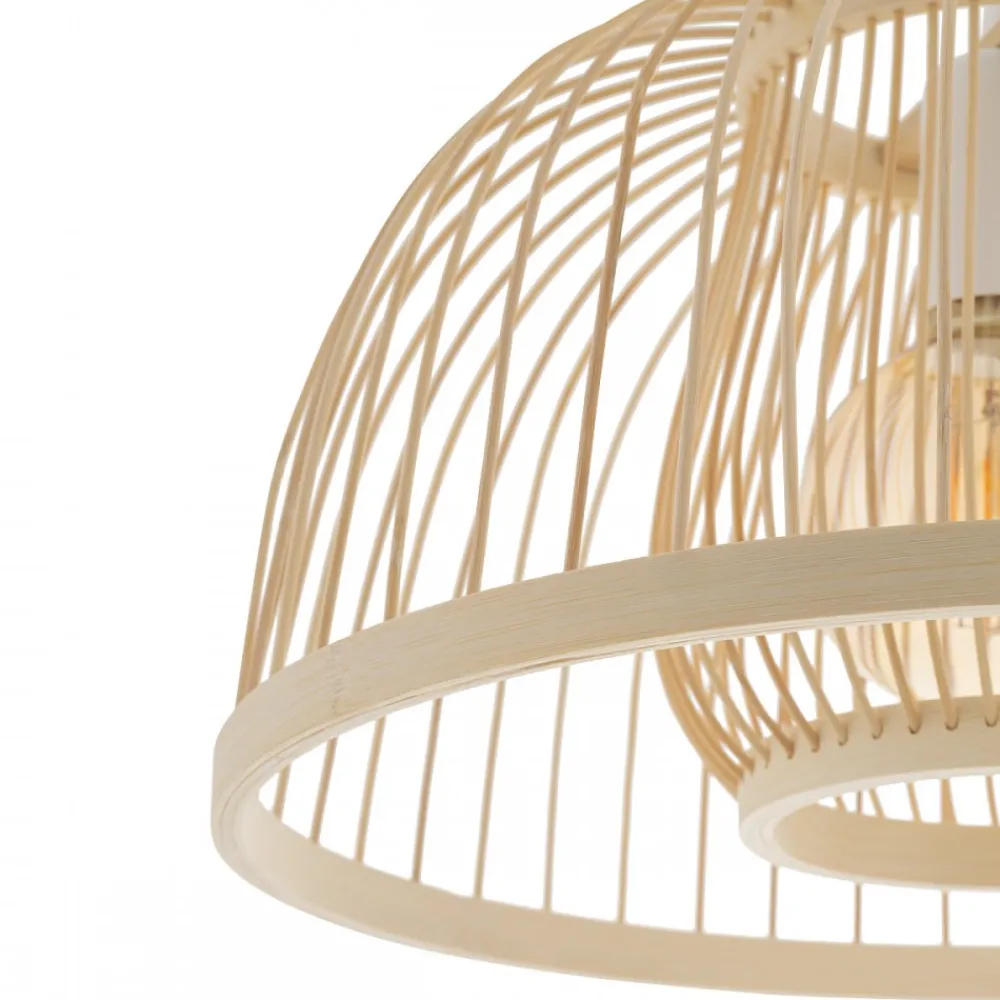 Lampa Wisząca KRABI Biały Brązowy 1xE27 40cm * Nowodvorski Discount