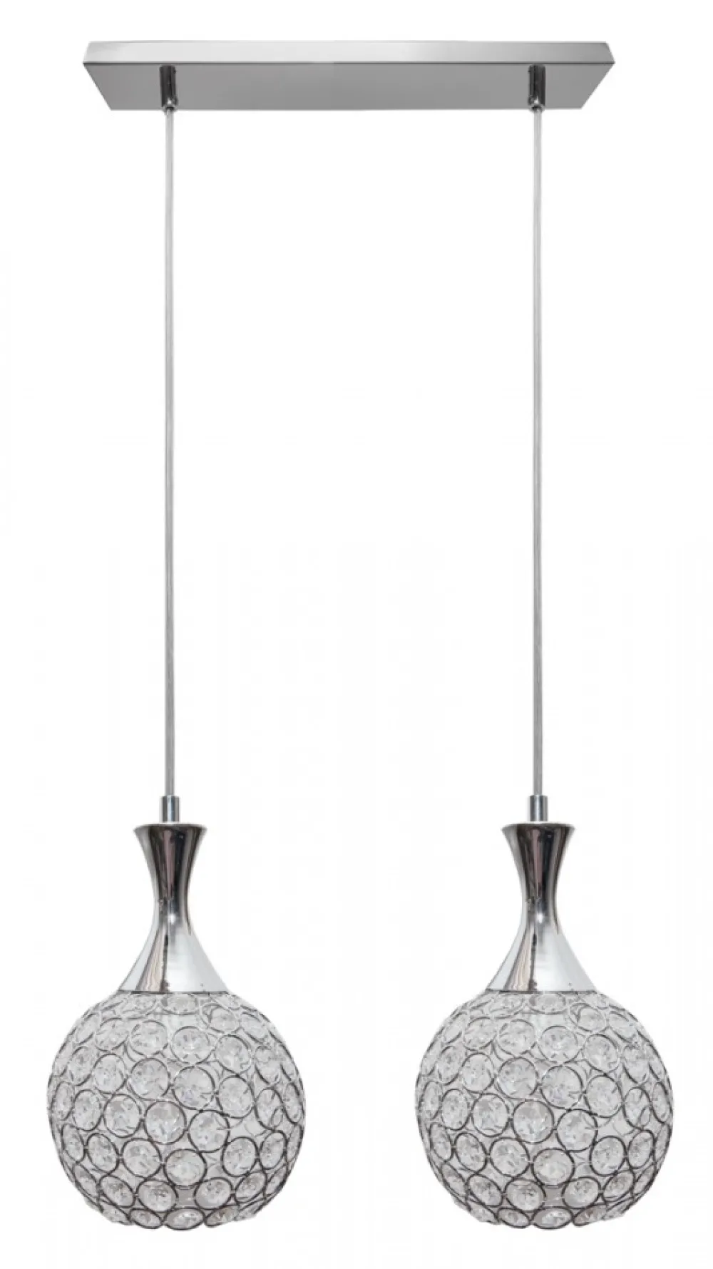 Lampa wisząca kryształowa Crystal VII 2xE27 * HowHomely Hot