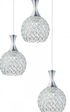 Lampa wisząca kryształowe klosze Crystal I 3xE27 * HowHomely Outlet