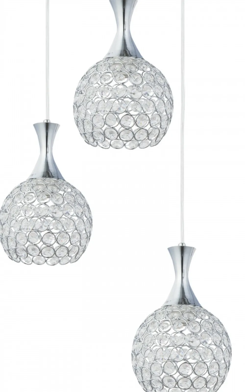 Lampa wisząca kryształowe klosze Crystal I 3xE27 * HowHomely Outlet