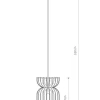 Lampa Wisząca KYMI Brązowy Drewniany Klosz 1xE27 26cm * Nowodvorski Discount