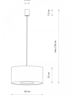 Lampa wisząca LAGO M szara 1xE27 * Nowodvorski Hot