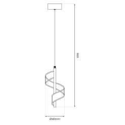 Lampa wisząca LARGO Złota 10W LED 4000K * Eko-light Discount
