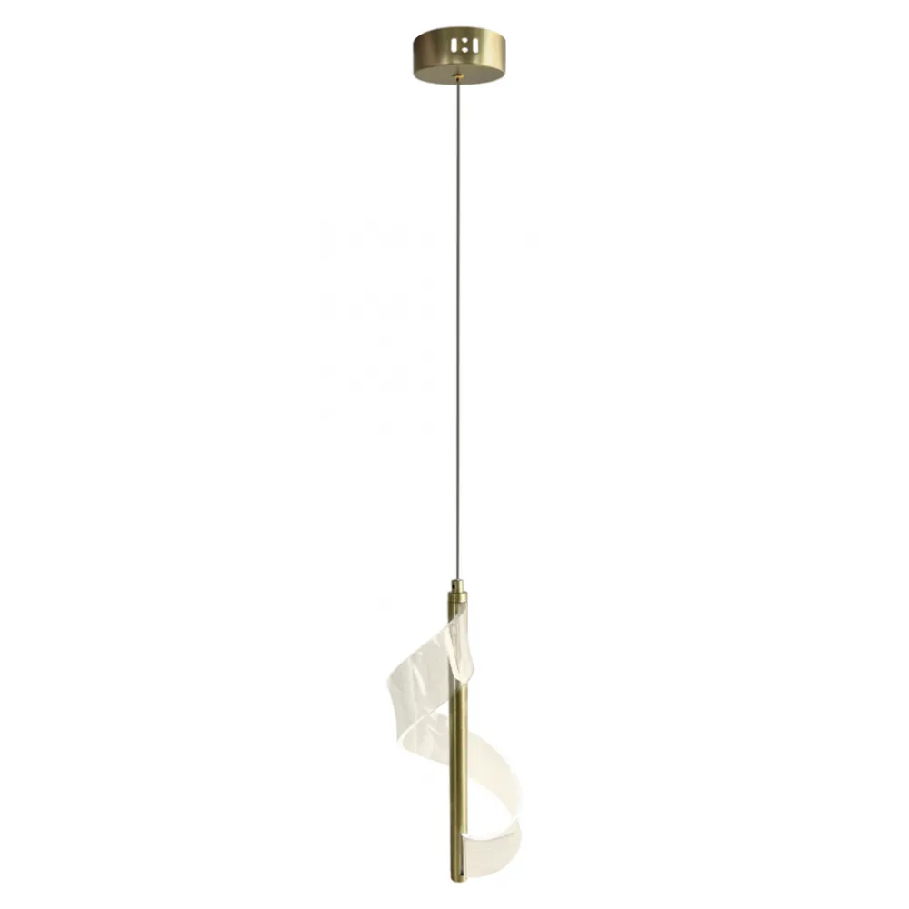 Lampa wisząca LARGO Złota 10W LED 4000K * Eko-light Discount