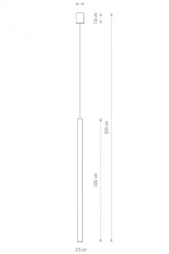 Lampa wisząca LASER 100cm biały 1xG9 * Nowodvorski Hot