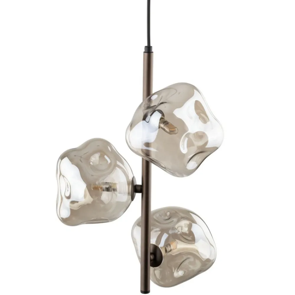 Lampa wisząca LAVA brązowa 3xG9 * TK Lighting New