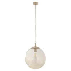 Lampa wisząca LAVA L sabia beżowa 1xE27 * TK Lighting Hot