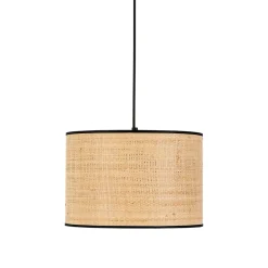 Lampa Wisząca LIBERIA Czarny Brązowy Abażur 1xE27 30cm * TK Lighting Hot