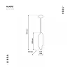Lampa Wisząca LIBRA Złoty Tuby 6xE14 12cm * Eko-light Clearance