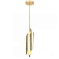 Lampa Wisząca LIBRA Złoty Tuby 6xE14 12cm * Eko-light Clearance
