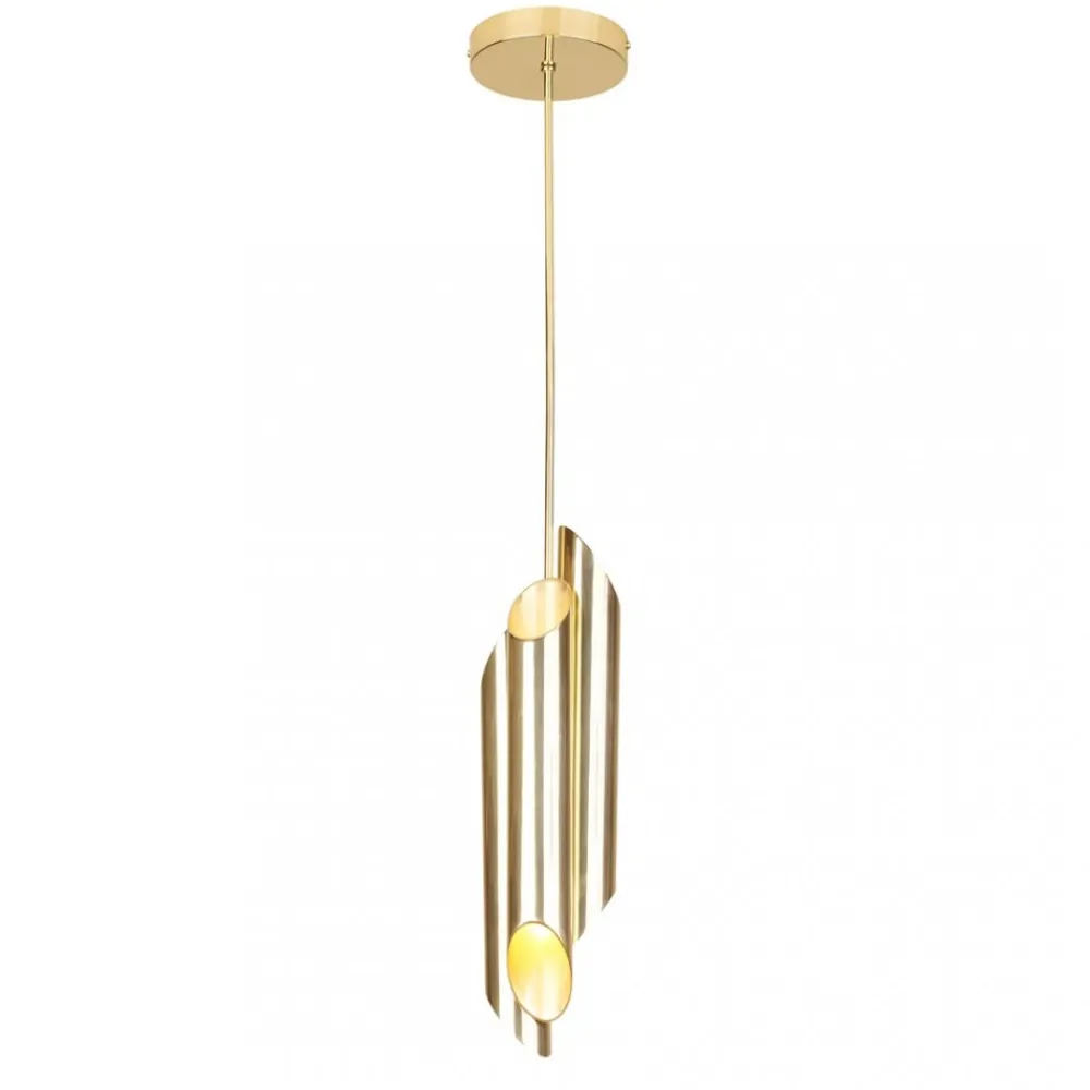 Lampa Wisząca LIBRA Złoty Tuby 6xE14 12cm * Eko-light Clearance