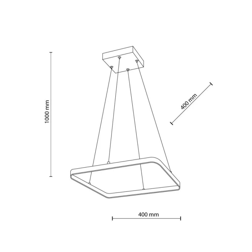 Lampa wisząca LIMA złota 1xLED 26W 4000K * TK Lighting Sale