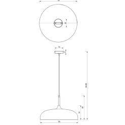Lampa Wisząca LINCOLN Zielony Złoty Metalowy Klosz 1xE27 35cm * Eko-light New
