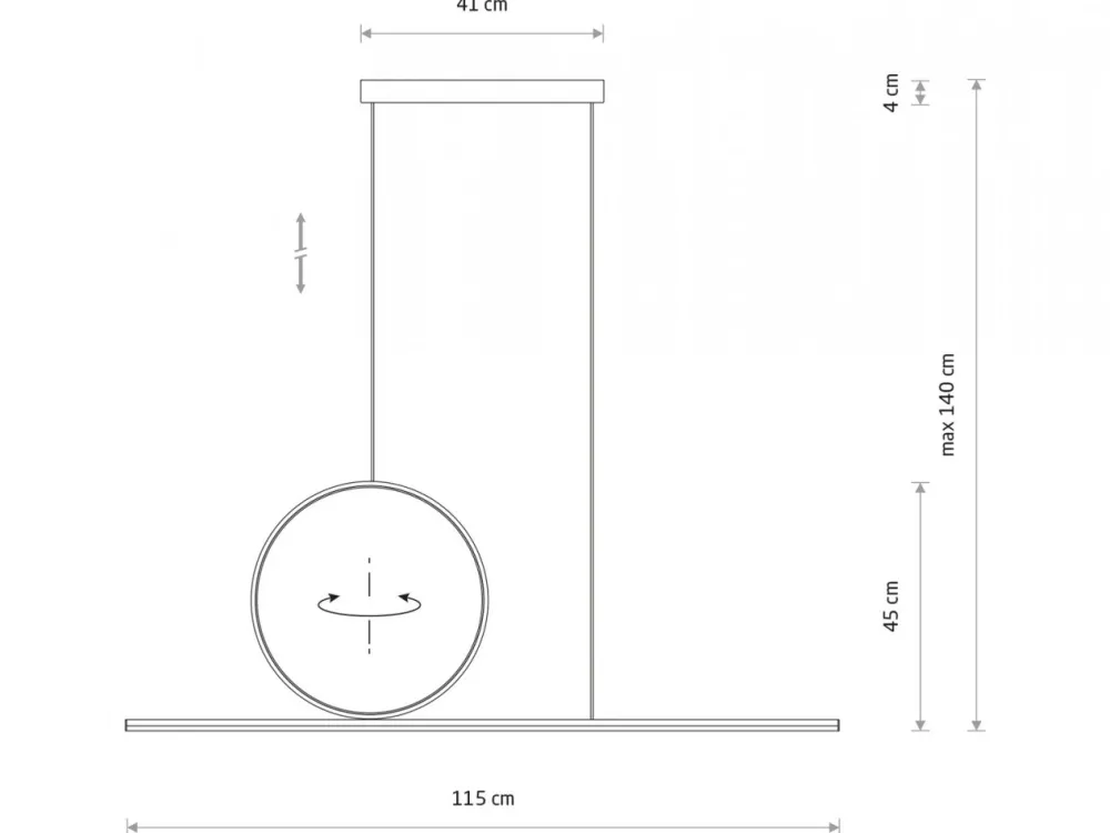 Lampa wisząca LINEO LED biała 39W 3000K * Nowodvorski Online