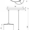 Lampa Wisząca LOFT SHADE Biały Złoty Klosz z Tworzywa 3xE27 Plafon
