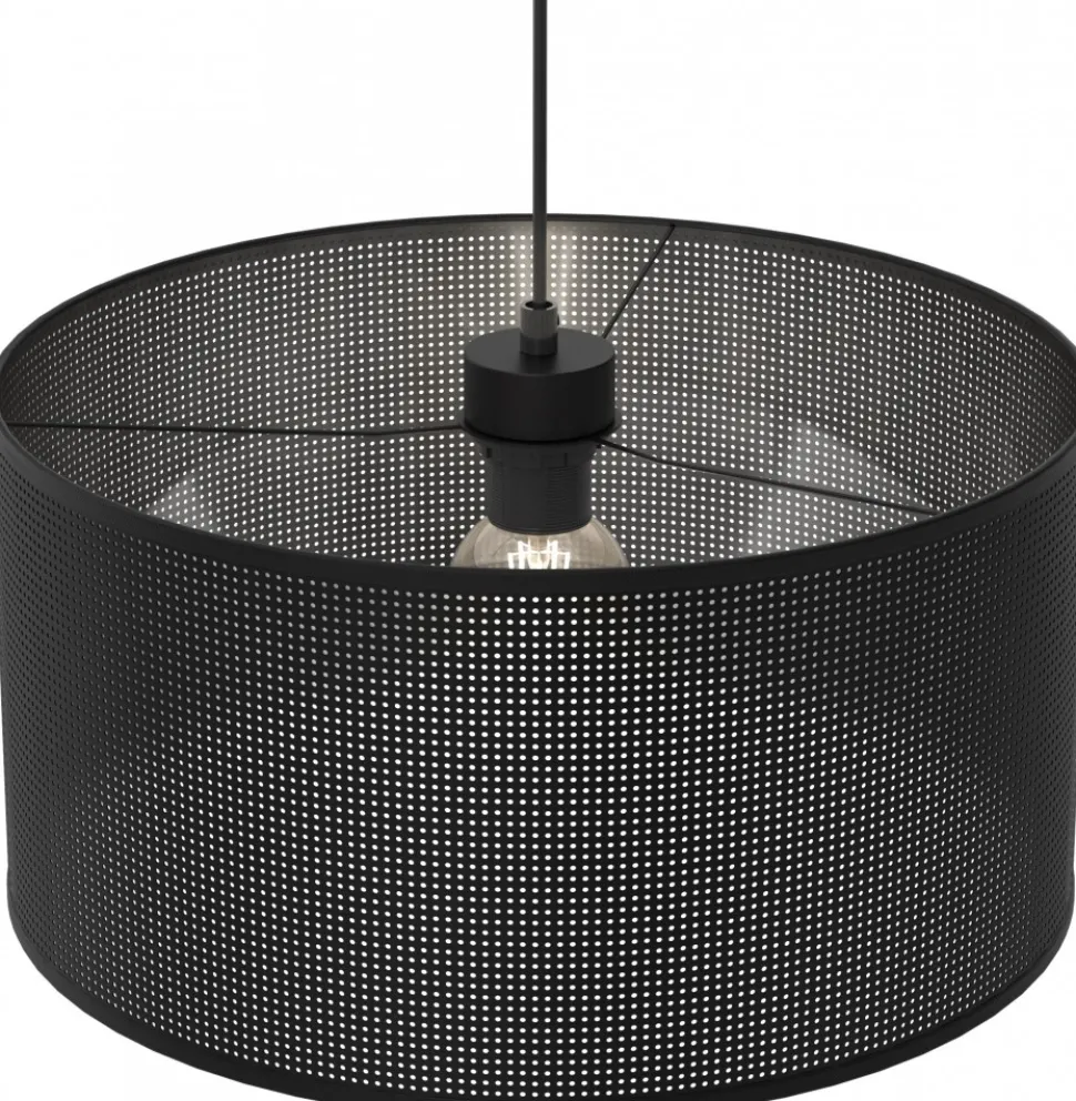Lampa Wisząca LOFT SHADE Czarny Klosz z Tworzywa 1xE27 40cm