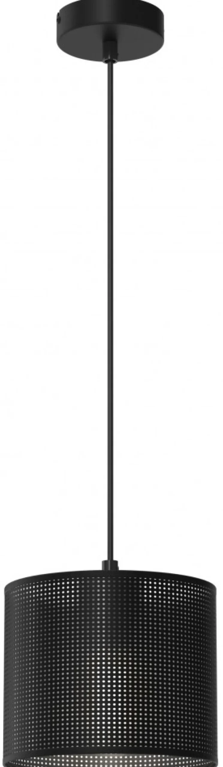 Lampa Wisząca LOFT SHADE Czarny Klosz z Tworzywa 1xE27 18cm
