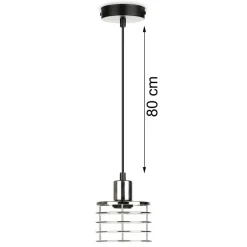 Lampa wisząca LondonStyle 12 cm srebrna * HowHomely Discount
