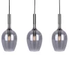 Lampa Wisząca LUGANO Czarny Szklane Klosze 3xE14 * Eko-light New