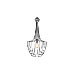 Lampa Wisząca LUKSOR Czarny Metalowy Klosz 1xE27 37cm * Nowodvorski Hot