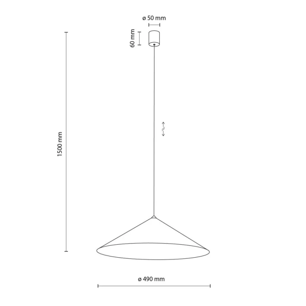 Lampa wisząca LUME XL NEW brązowa 1xGX53 * TK Lighting Sale