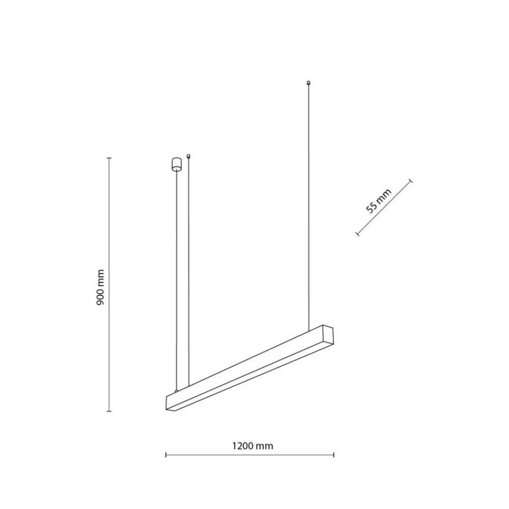 Lampa wisząca LUXE CCT biała 1xLED 40W * TK Lighting Discount