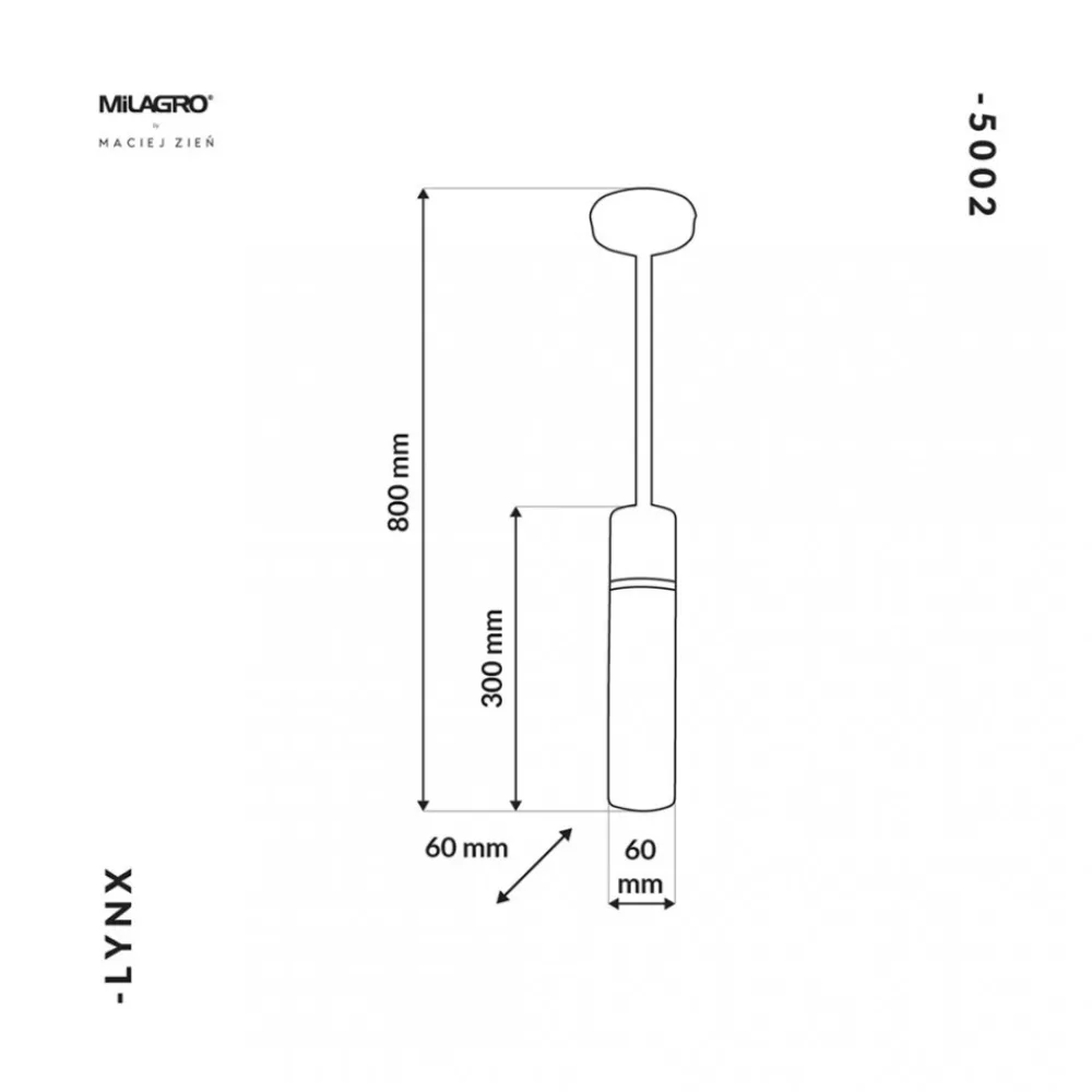 Lampa Wisząca LYNX Czarny Złoty 1xE14 6cm * Eko-light Outlet