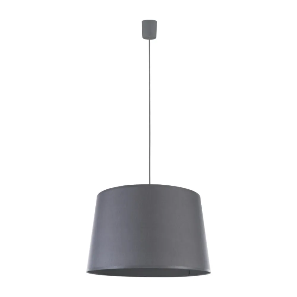 Lampa Wisząca MAJA Szary Abażur 1xE27 45cm * TK Lighting
