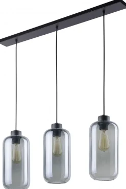 Lampa Wisząca MARCO Grafitowy Szklane Klosze 3xE27 * TK Lighting Clearance
