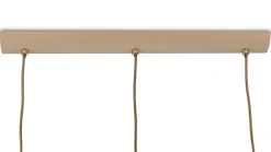 Lampa Wisząca Maro Beżowa Szkło 3xE14 55 cm * HowHomely Best