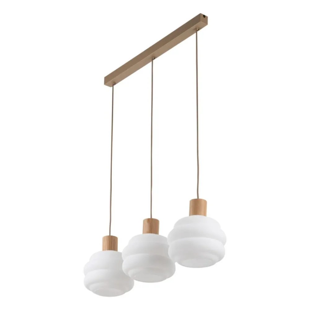 Lampa wisząca MELIA sabia beżowa 3xE27 * TK Lighting Online